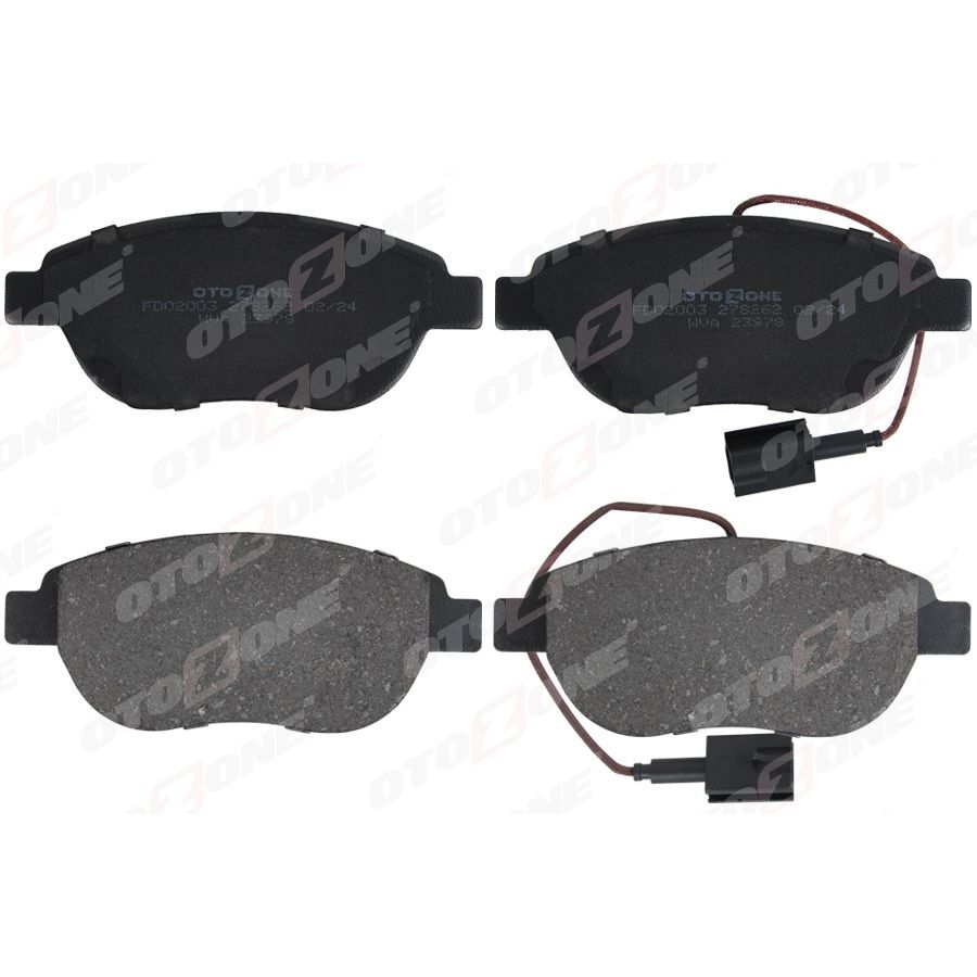 OTOZONE ÖN BALATA DOBLO 1.3-1.9 JTD 07>G.PUNTO 1.3 MJT 05>STILO 05>LINEA 07>BRAVO 07> 200MM 2 FİŞ GDB1483 (77363958)