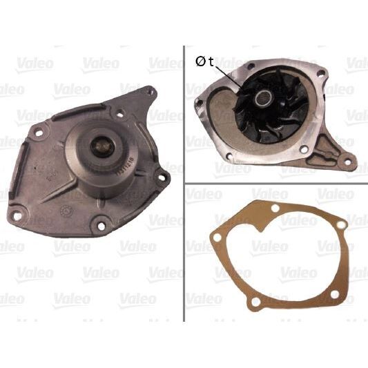 VALEO SU POMPASI DEVIRDAIM CLIO II 01>06 MEGANE II 04> KANGO 01> MICRA III 04> DUSTER 10> MODUS 04> 1.5 DCI K9K EURO 3 EURO 4 (00Q0E)