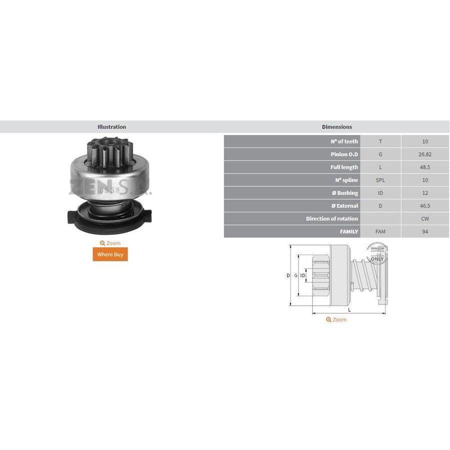 ZEN MARS DISLISI 10 DIS FORD FOCUS - FIESTA 1.4 - 1.6 - MONDEO - C-MAX 1.6 / VOLVO S40 - V50 1.6 (1006209629)