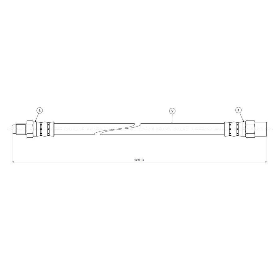 CAVO ARKA FREN HORTUMU SAG/SOL VOLVO S60 I 00>10 S80 I 08>06 V70 II 00>07 XC70 00>07 (9169139)
