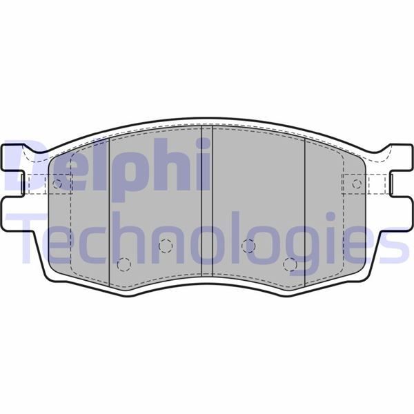 DELPHI ÖN FREN BALATA HYUNDAI ACCENT ERA 1.4L 1.6L BENZINLI 06-10 1.5L CRDI DIZEL 06- / İ20 1.4L D4FC CRDI DIZEL 08- / KIA RIO 1.4L 1.6L BENZINLI 05- 1.5L CRDİ 06- (581011GA00)
