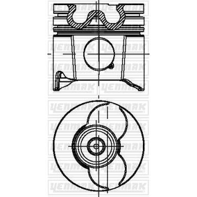 YENMAK PİSTON SEGMAN STD 85MM P206-P306-P307-P406-P607-BOXER-PARTNER-EXPERT-JUMPY-C4-C5 2.0HDI-2.0JTD PKW-RHZ-RHY-DW10ATED (0628.N3)