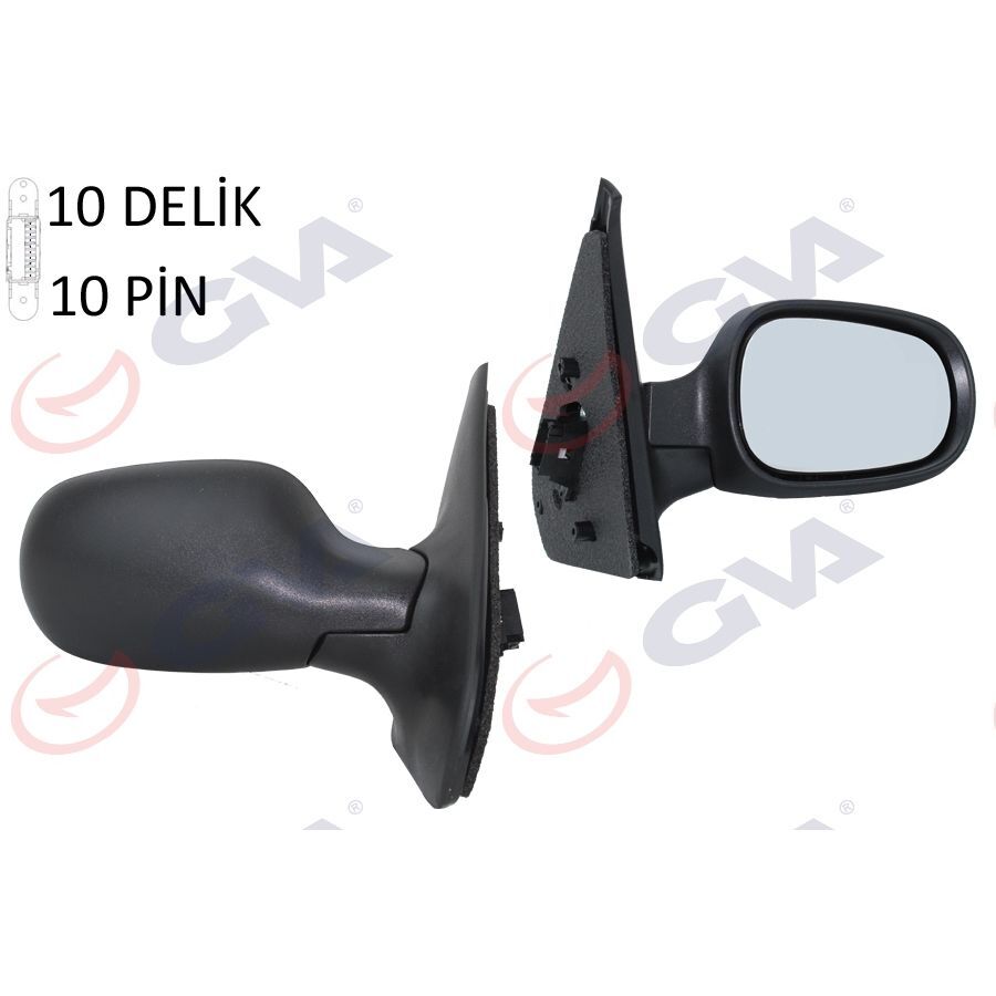 GVA DIŞ DİKİZ AYNASI SAĞ SYMBOL 00> ELEKTRİKLİ KONVEKS 3 FİŞ VM-136EHSR (7700435864)