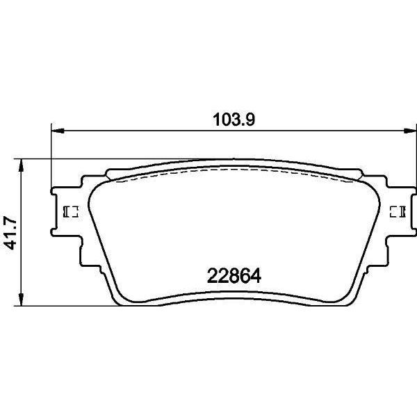 VALEO DİSK FREN BALATASI ARKA MITSUBISHI ECLİPSE CROSS 1.5 10/17> (4605B989)
