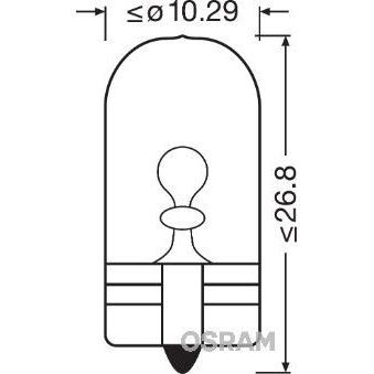 OSRAM AMPUL 12V 5W DİPSİZ GÖSTERĞE SARI IŞIK