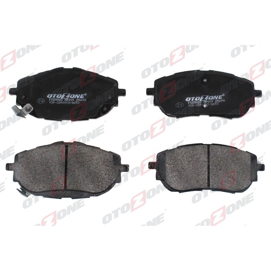 OTOZONE ÖN FREN BALATA TOYOTA AURIS COROLLA 1.33L 1.6L 1NR-FE 1ZR-FAE NRE180 ZRE181 ZRE185 12-> / 1.4L 1ND-FTV NDE180 12-> (0446502390)