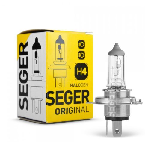 SEGER AMPUL H4 12V 100/90W P43T STANDART YENİLEME 3.500K. YÜKSEK GÜÇ P43 TIRNAKLI