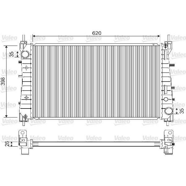 VALEO RADYATÖR FIAT LINEA MULTIJET 1.3 1.6 D- T-JET 1.4 (51785217)