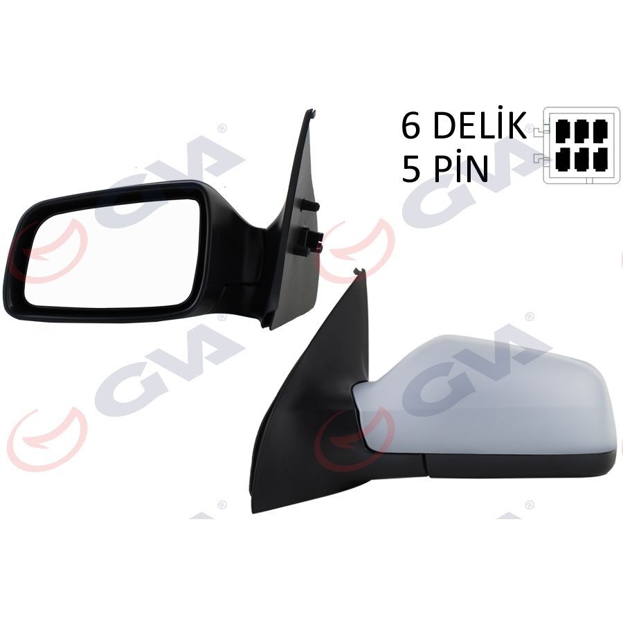 GVA DIŞ DİKİZ AYNASI SOL ASTRA G 98> ELEKTRİKLİ ISITMALI ASTARLI ASFERİK 5 FİŞ VM-168EHPAL (6428080)