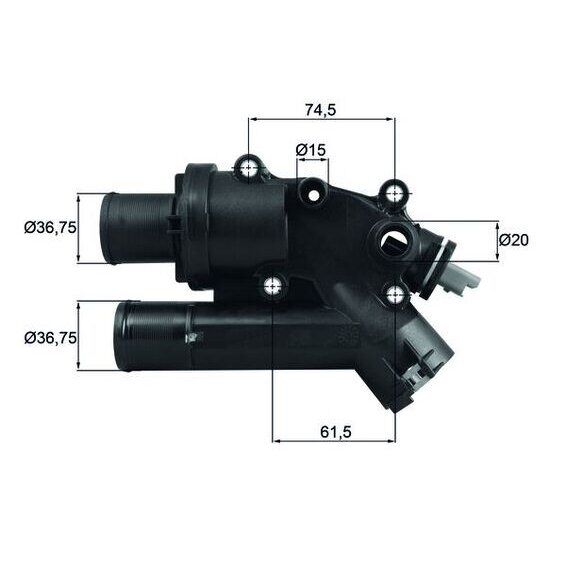 MAHLE TERMOSTAT FREELANDER 2 L359 06 14 DISCOVERY SPORT L550 14 RANGE ROVER EVOQUE L538 11 19 XF SPORTBRA KE X250 12 14 XF I X250 12 14 (C2S44028LR001312)
