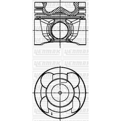 YENMAK PİSTON SEGMAN 050 NISSAN NAVARA 2.5L YD25DDTI D40 08-> 47.40 MM YANMA ODASI ÇAPI ÇAP 89.50 MM / ÖLÇÜ 2.0 X 2.0 X 3.0 ADET FIYATIDIR (12036EB30B)