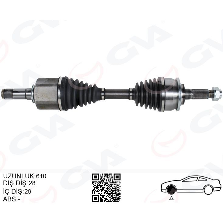 GVA ÖN AKS KOMPLE SOL FORD RANGER TKE 11> 2.2 TDCI 4 4 (1749219)
