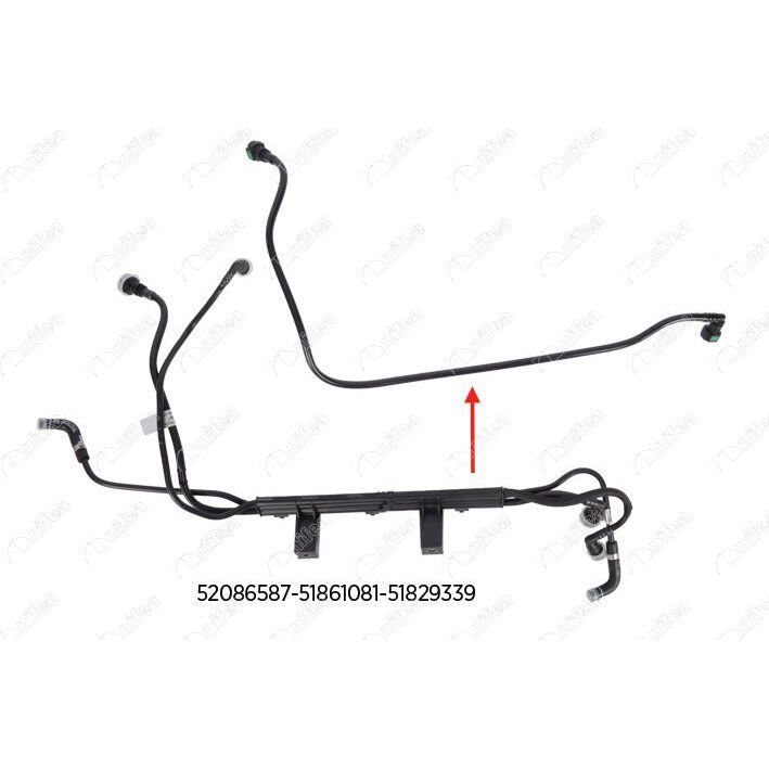 NIFEA YAKIT BORUSU BRAKET HARİÇ EURO 5 DOBLO 1.3 D MULTIJET 10 > (51829339)