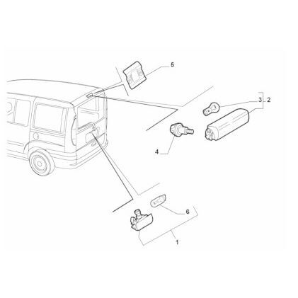 OPAR ARKA PLAKA LAMBASI DOBLO I-II-FIORINO-BIPPER-NEMO İKİ KAPI DUYLU AMPÜLLÜ (1359977080)
