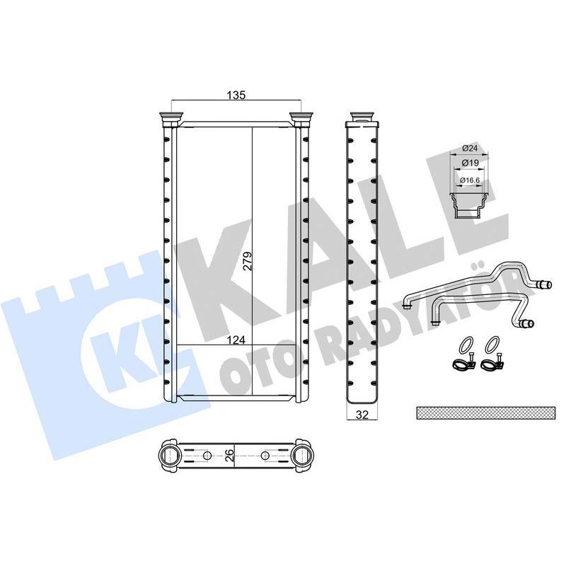 KALE RADYATOR KALORIFER RADYATORU LAND ROVER DISCOVERY L462 RANGE ROVER L405 L494 (LR036364)