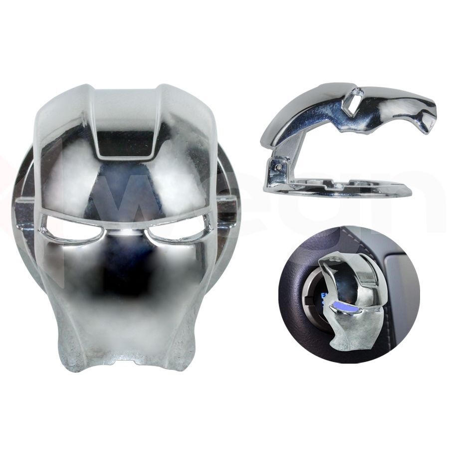 WEGNA IRON MAN START STOP KORUYUCU KAPAK GÜMÜŞ METAL KROM (AKSESUAR)