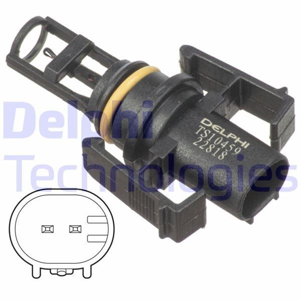 DELPHI HAVA SICAKLIK SENSORU MERCEDES W168 W176 W202 W203 W204 W639 B906 . VW LT 28-35-46 (2D0905379A)