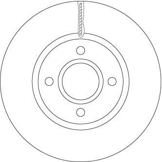 TRW ON FREN DISK AYNASI B MAX 12 FIESTA VI 13 TRANSIT COURIER 14 (1833857)