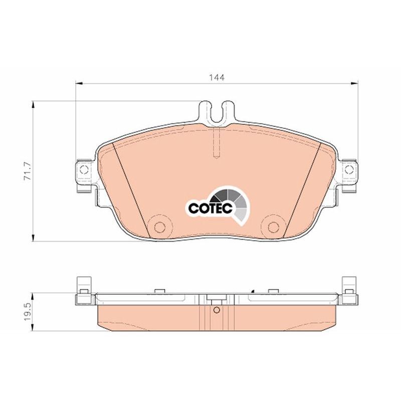 TRW FREN BALATASI ON MERCEDES W176 W246 C117 X117 X156 (A0004209104)