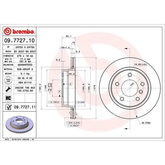 BREMBO FREN DISKI ARKA HAVALI KAPLAMALI BMW E46 316/318/320/D-E36-3.23-3.28 (34216855155)