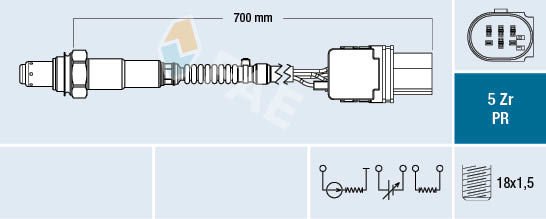 Fae Lambda Sensörü E60 65 87 90 N46N N45N (1178 7 561 410)