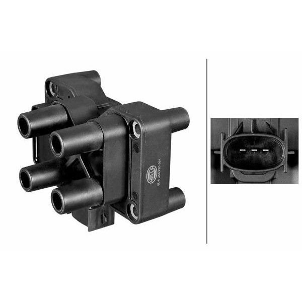 HELLA ATEŞLEME BOBİNİ FOCUS CMAX 1.6-1.8-2.0 16V-01 > FUSION 1.4-1.6-KA 1.3I-MONDEO II 04 >FIESTA MAZDA 2 (1066102)