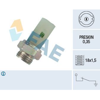 FAE YAG MUSURU R11 R21 1.7-2.0 R19 1.9D LAGUNA 2.0 0.35 BAR (7700771828)