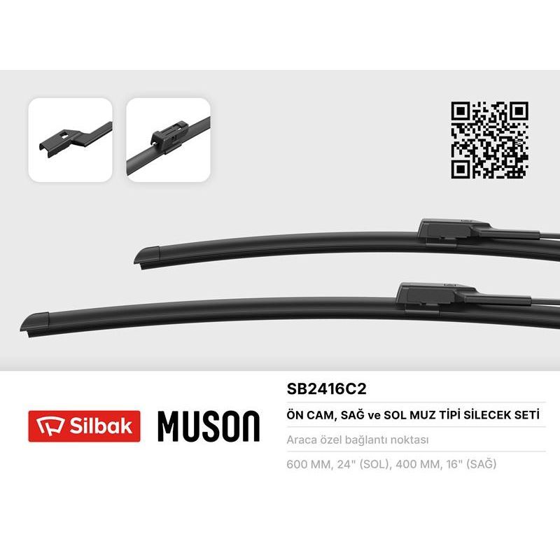 SILBAK SİLECEK SÜPÜRGESİ 600/400MM MUZ TİPİ CITIGO-RAPID-LEON III-TOLEDO-POLO VI 11 10/11 - P308 07-21 P408 07-22 -ASTRA 10-21 -DS 4 10-21 (UNIVERSAL)