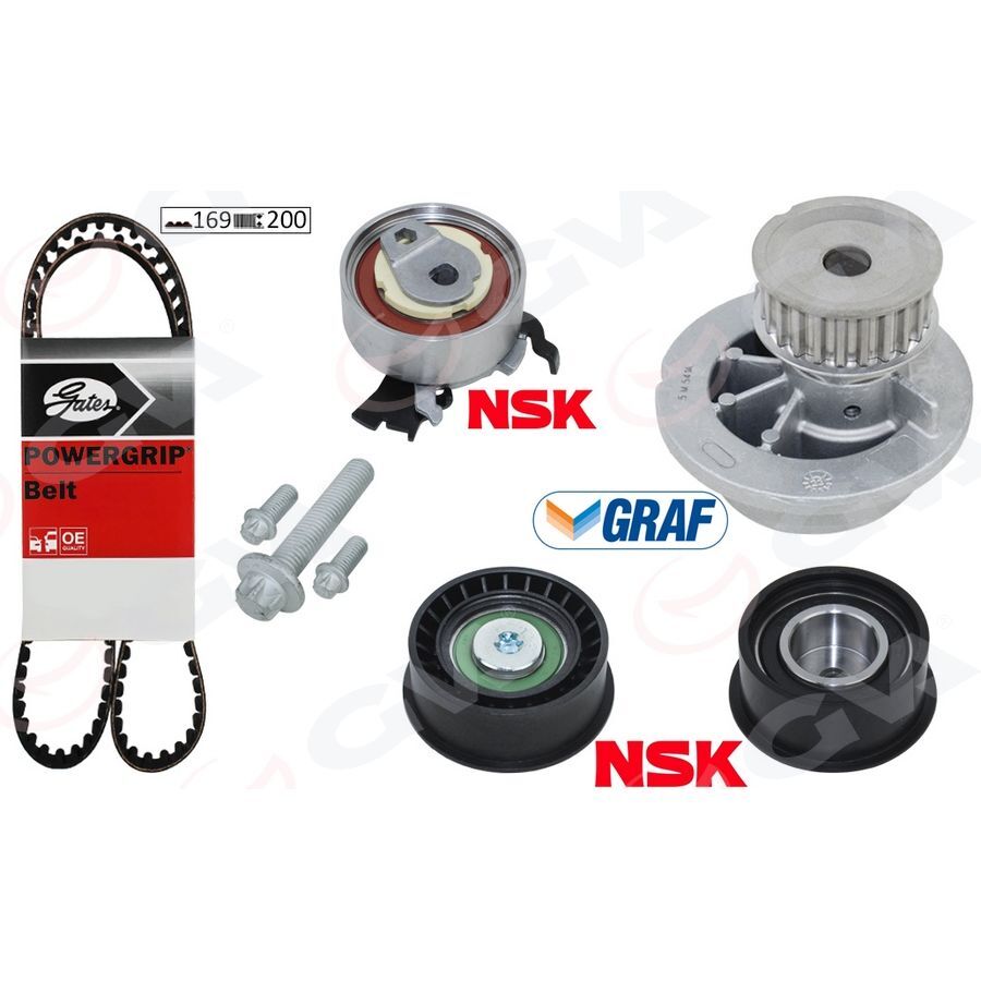 GVA DEVİRDAİMLİ EKSANTRİK GERGİ KİTİ ASTRA F-CORSA B-VECTRA B 1.4I-1.6I-1.8I 16V X14XE-X16XEL-X18XE (1606274)
