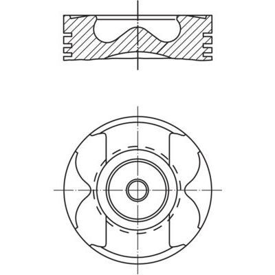 MAHLE PISTON SEGMAN STD 80.00MM MERCEDES OM622 W447 . RENAULT R9M 1.6 DCI MEGANE TALISMAN TRAFIC NISSAN QASHQAI X-TRAIL NV300 (120A10010R)