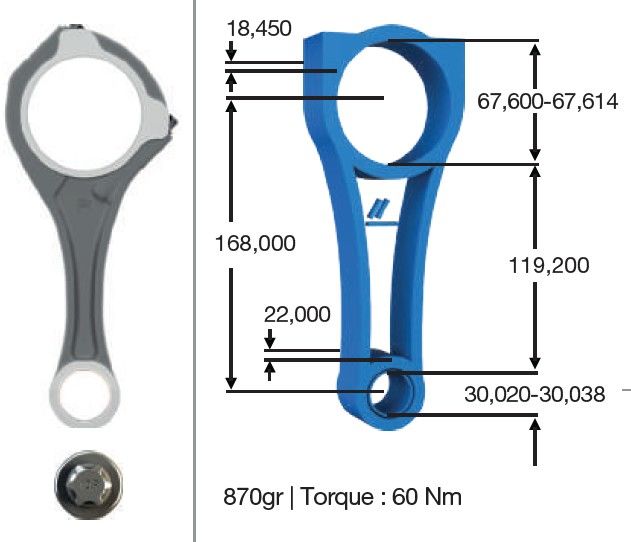 Bmy Piston Kolu M642 (A6420304120 A6420305220)