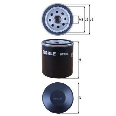 MAHLE YAĞ FİLTRESİ TOYOTA AURIS COROLLA 1.4L 1NDTV NDE120 NDE150 02-09 / YARIS 1.4L 1NDTV NLP90 06-09 / HI LUX 2.5L 2KDFTV KUN15 KUN25 KUN26 VIGO 05-15 / 2.4L 2GDFTV GUN125 REVO 15-> - KISA TIP (9091520003)