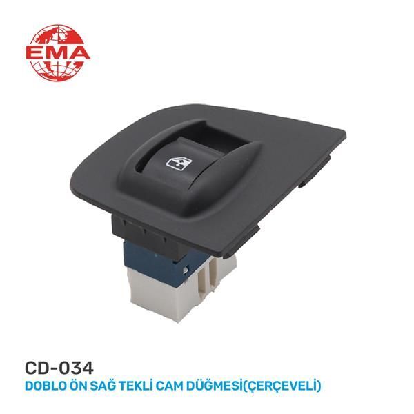 EMA CAM AÇMA ANAHTARI FIAT DOBLO 05- SAĞ TEKLİ-ÇERÇEVELİ (735417034)
