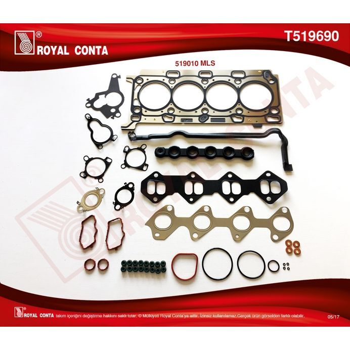 ROYAL ÜST TAKIM CONTA LGN II-III 150 HP -TRAFIC II 90/115 HP 2.0 DCI M9R MOTOR REINZ SUBAP LASTİKLİ (4434188)