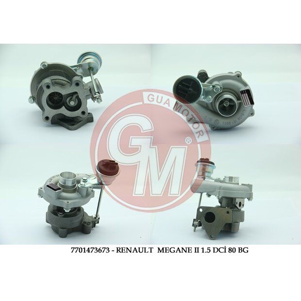 GUA TURBO ŞARJ RENAULT CLİO II KANGO DACIA SYMBOL MEGANE II 1.5 DCİ 80 BG (7701473673)