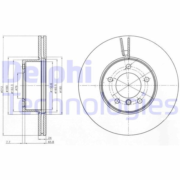 DELPHI FREN DISKI ON BMW E90 F20 F30 E84 (34116792219)