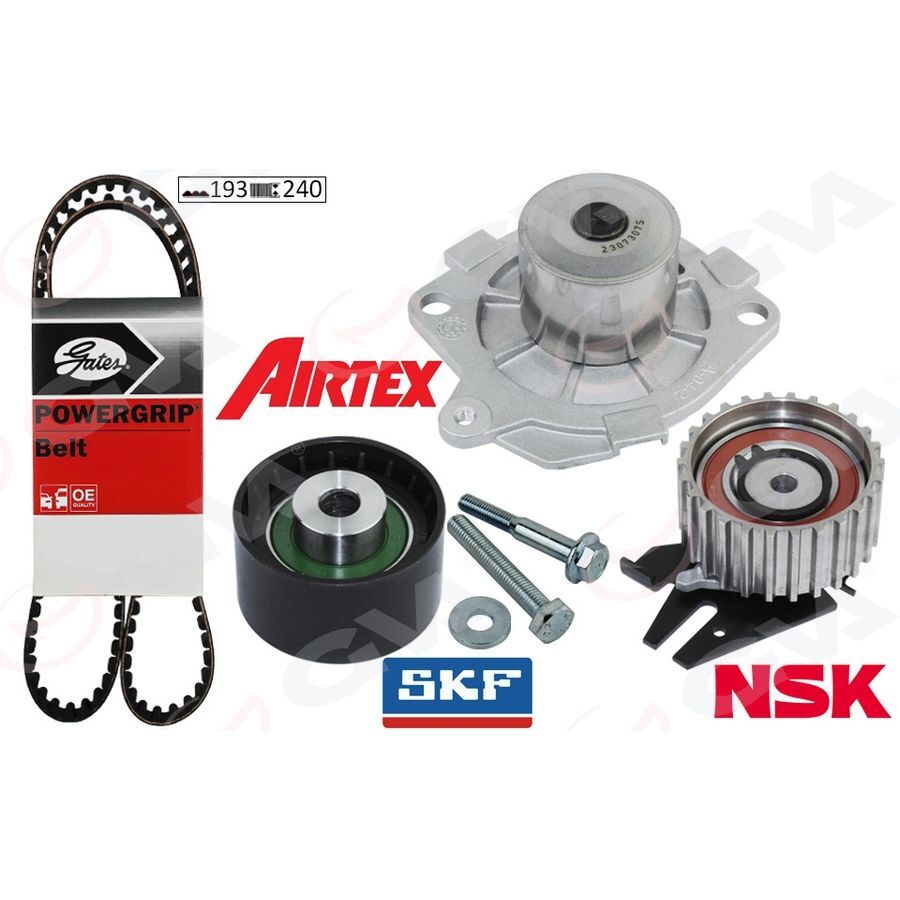 GVA DEVİRDAİMLİ EKSANTRİK GERGİ KİTİ 193X240 DOBLO 01 BRAVA-BRAVO- 96-01 -PALIO 00- MAREA 96- 1.9TD (46457742)