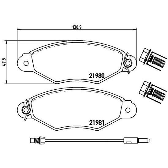 VALEO ÖN FREN BALATASI RENAULT KANGOO 97 CLIO SYMBOL I 98 CITRO N XSARA 97 02 PEUGEOT 306 96 01 (4252.05)