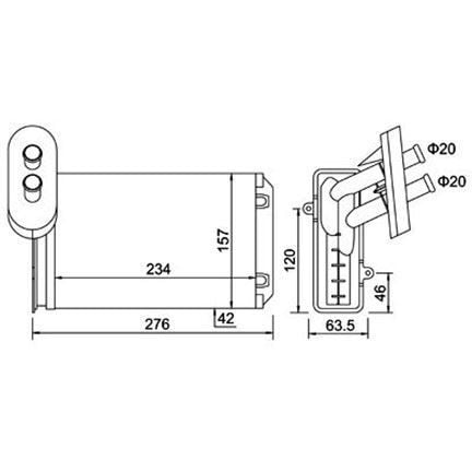 MAGNETI MARELLI KALORİFER RADYATÖRÜ POLO-CLS (191819031)