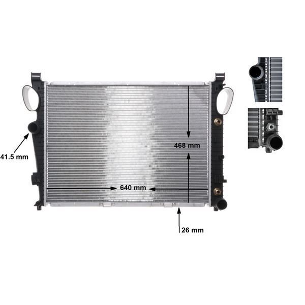 MAHLE MOTOR SU RADYATORU MERCEDES S-CLASS M112 M272 W220 98 05 (A2205002403)