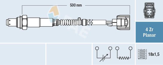 Fae Lambda Sensörü Arka Sol W164 W212 W221 M272 (A004 542 08 18)
