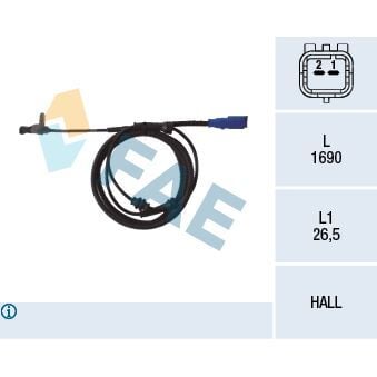 FAE ABS HIZ SENSÖRÜ ARKA CITROEN C5 12/02 (4545.A5)