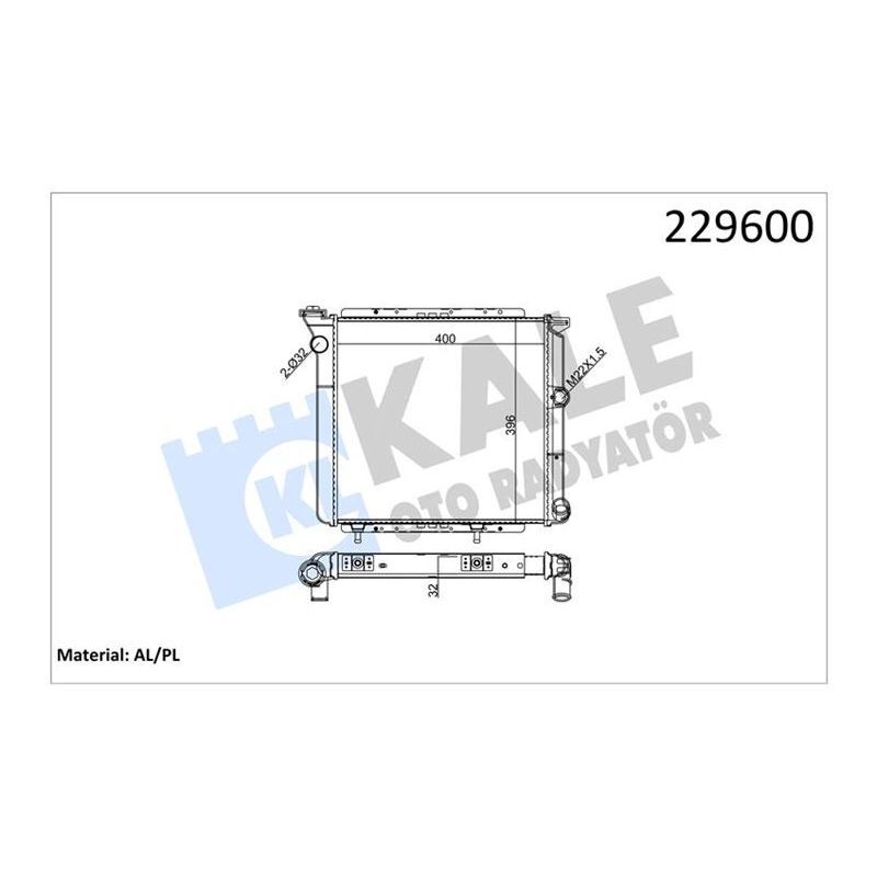 KALE RADYATOR RADYATÖR BORULU R9 2 SIRA AL PL SİSTEM (7700759196)