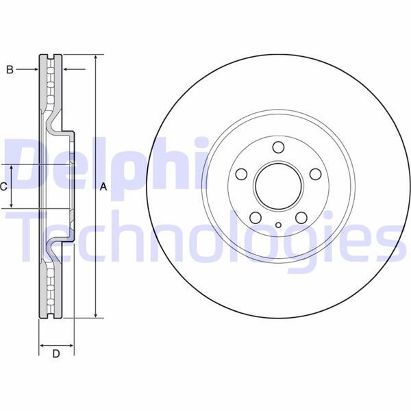 DELPHI ÖN FREN AYNASI VOLVO XC90 II 2014 2022 XC60 II 2018 366 CAP 19 JANT (31400569)