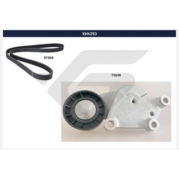 HUTCHINSON ALTERNATÖR GERGİ KİTİ 6PK975 P207-P308-P3008-P5008-PARTNER-BERLINGO-C3-C4-C5-DS3-DS4 1.4-1.6 HDI (1611277580)