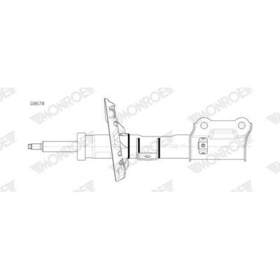 MONROE AMORTİSÖR ÖN SAĞ HYUNDAI KONA 1.6L G4FJ 16- / 1.6L D4FE CRDI E-VGT 18- / 1.6L G4LE GDİ HYBRID 20- (54651CM000)