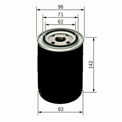 SARDES YAĞ FİLTRESİ FORD RANGER 98>06 2.5 TD - NISSAN PİCK UP-NAVARA 720-D21-D22 TOYOTA HIACE 2.2-2.4D W940/1 X (1560141010)
