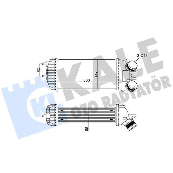 KALE RADYATOR İNTERCOOLER BERLINGO-XSARA PICASSO-PEUGEOT PARTNER 1.6 HDI 02 (0384G5)