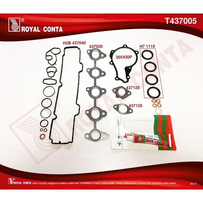 ROYAL MOTOR TAKIM CONTA TAKIM C. SKC.KEÇE VE S.LASTİĞİ YOKTUR SKCSİZ FIESTA 02>08 FUSION 02>08 1.4 TDCI 206-307-C3C2-C3I-C3II-C3III-XSARAII-NEMO-206-207-307-BIPPER DV4 1.4HDI MAZDA 2 1.4 CD 03>07 (0197.AV)