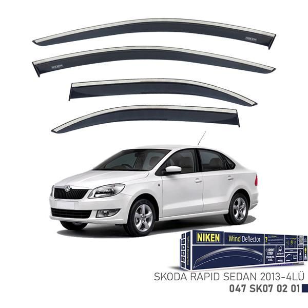 NIKEN KROMLU CAM RÜZGARLIĞI SKODA RAPID SEDAN 2013- 4LÜ